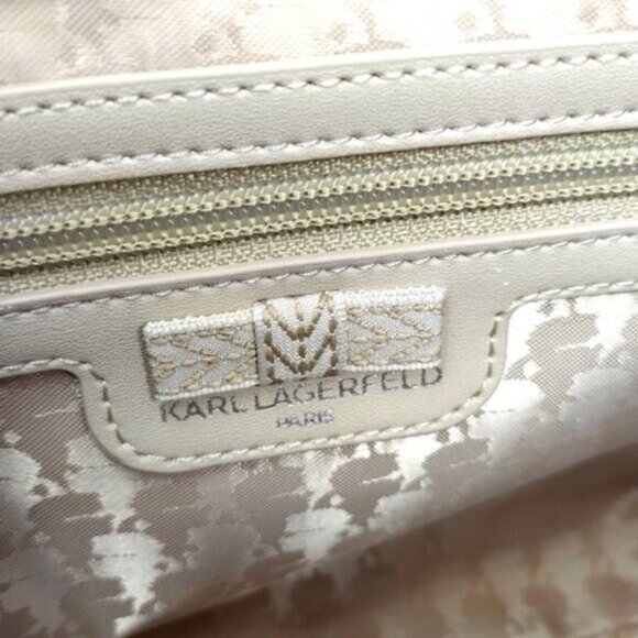 Karl Lagerfeld Paris Agyness Chevron Tweed Shoulder Crossbody - Picture 11 of 13